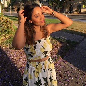 Crop top & long skirt matching set